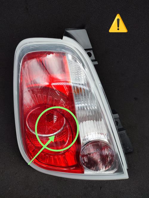 Feu arriere principal gauche (feux) FIAT 500 2 CABRIO PHASE 1 Diesel