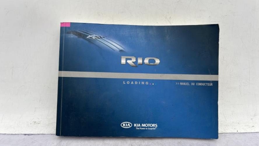 Notice d'utilisation KIA RIO 3 PHASE 1 Diesel