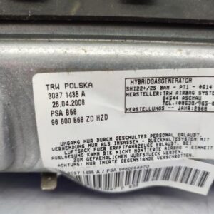 Air bag passager CITROEN C4 GRAND PICASSO 1 Diesel