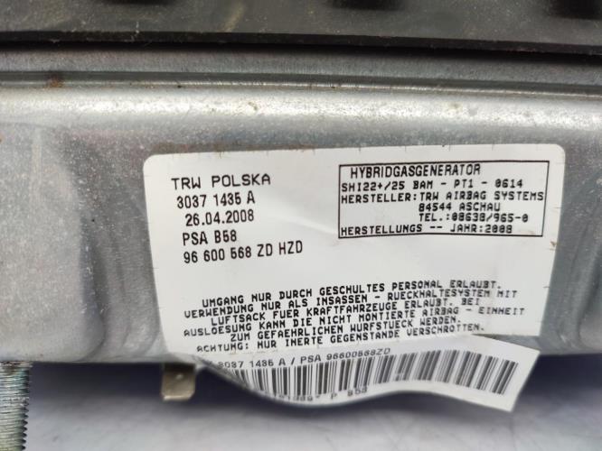 Air bag passager CITROEN C4 GRAND PICASSO 1 Diesel