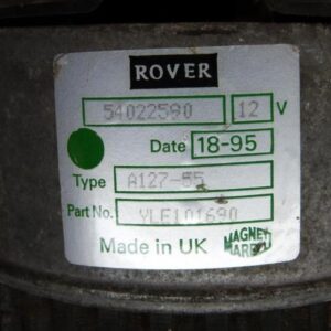 Alternateur ROVER 100 PHASE 2 Essence