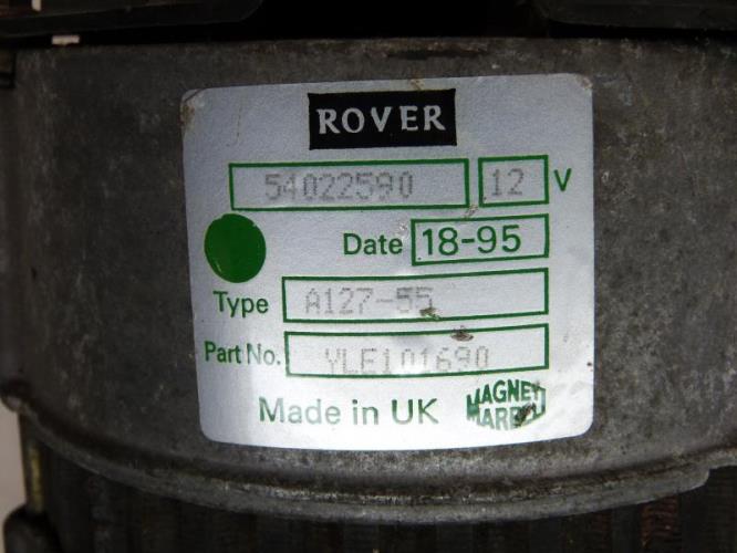 Alternateur ROVER 100 PHASE 2 Essence