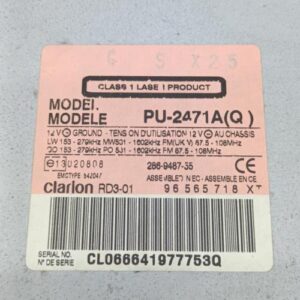 Autoradio d'origine CITROEN C3 1 PHASE 1 Essence