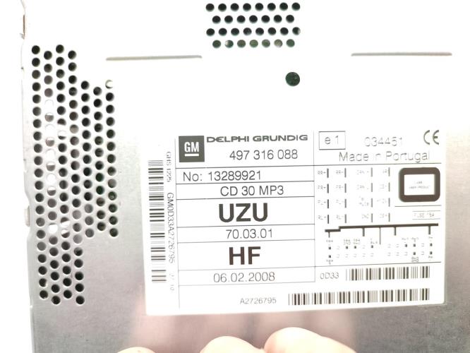 Autoradio d'origine OPEL CORSA D PHASE 1 Essence