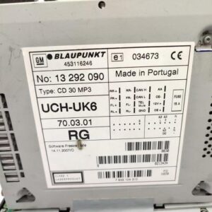 Autoradio d'origine OPEL VIVARO 1 PHASE 2 Diesel