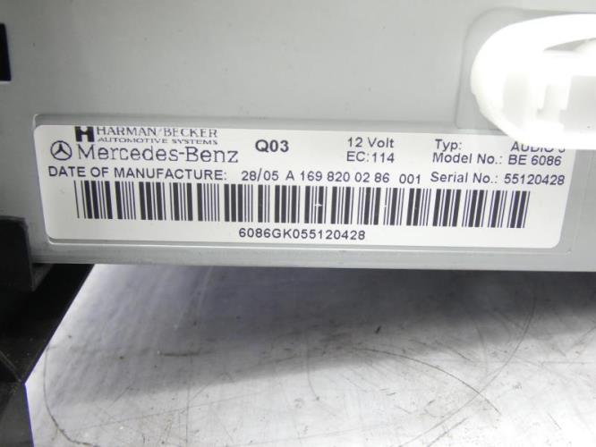Autoradio d'origine MERCEDES CLASSE A 169 PHASE 1 Diesel