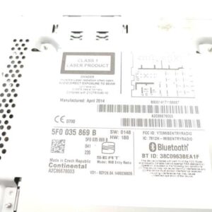 Autoradio d'origine SEAT LEON 3 PHASE 1 Diesel