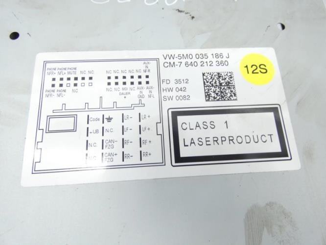 Autoradio d'origine VOLKSWAGEN POLO 5 PHASE 1 Diesel