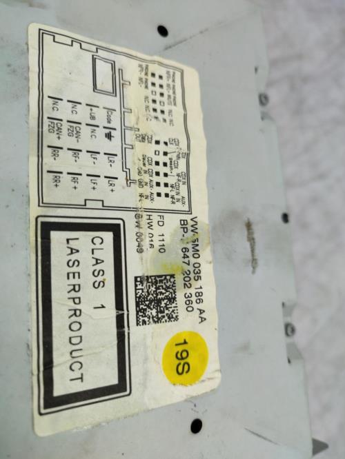 Autoradio d'origine VOLKSWAGEN POLO 5 PHASE 1 Diesel