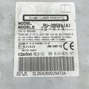 Autoradio d'origine PEUGEOT PARTNER 1 PHASE 2 Diesel