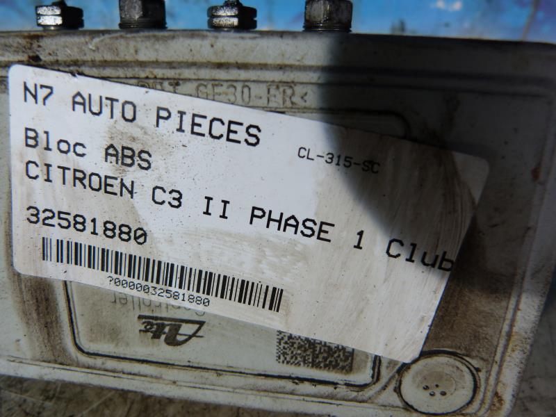 Bloc ABS (freins anti-blocage) CITROEN C3 2 PHASE 1 Diesel
