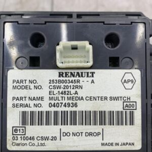 Commande GPS RENAULT MEGANE 3 PHASE 1 Diesel
