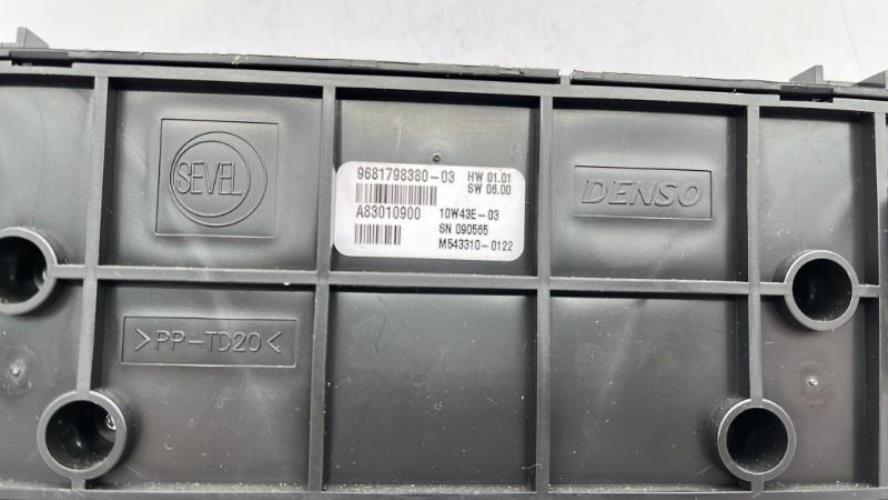 Commande chauffage CITROEN BERLINGO 2 PHASE 1 Diesel