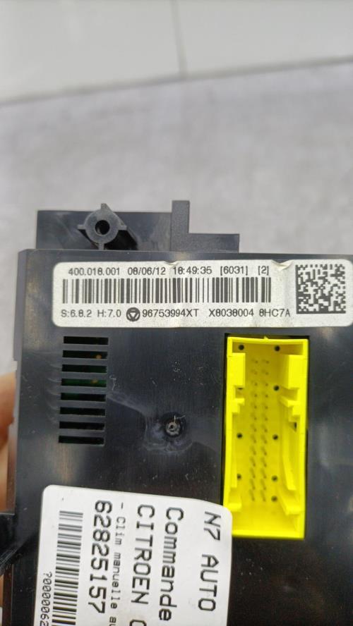 Commande chauffage CITROEN C3 2 PHASE 1 Essence