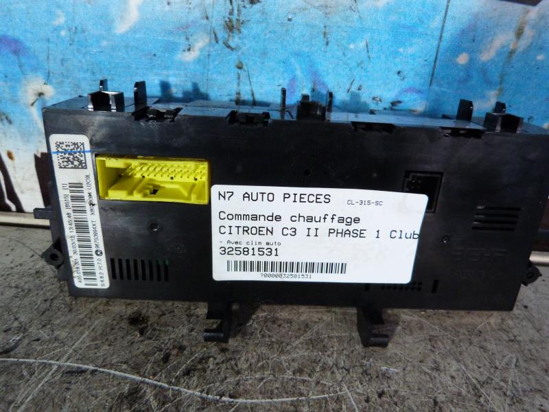 Commande chauffage CITROEN C3 2 PHASE 1 Diesel