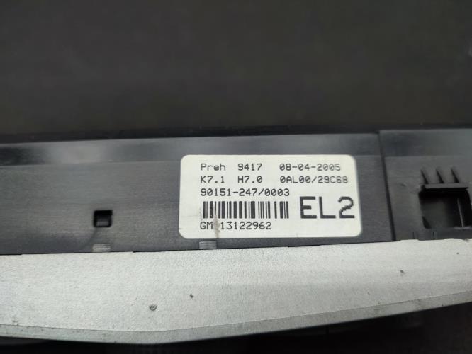 Commande chauffage OPEL ASTRA H GTC PHASE 1 Diesel