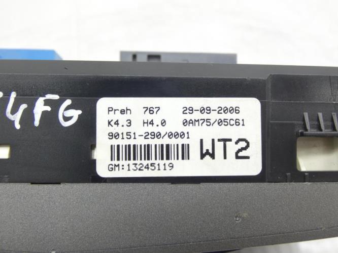 Commande chauffage OPEL ZAFIRA B PHASE 1 Diesel