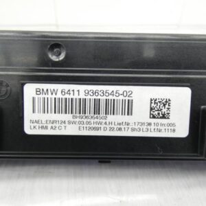 Commande chauffage BMW SERIE 3 F34 GRAN TURISMO PHASE 1