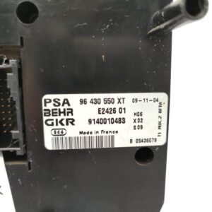 Commande chauffage PEUGEOT 206 PHASE 2 BREAK Diesel