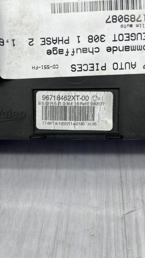 Commande chauffage PEUGEOT 308 1 PHASE 2 Diesel