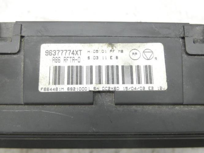 Commande chauffage CITROEN C3 1 PHASE 1 Essence