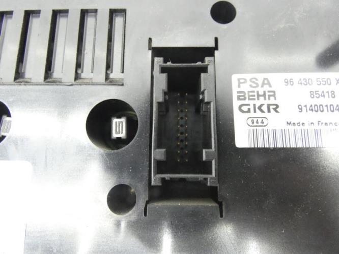 Commande chauffage PEUGEOT 206 PHASE 1 BREAK Diesel