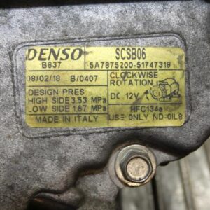 Compresseur clim FIAT 500 2 PHASE 1 Essence