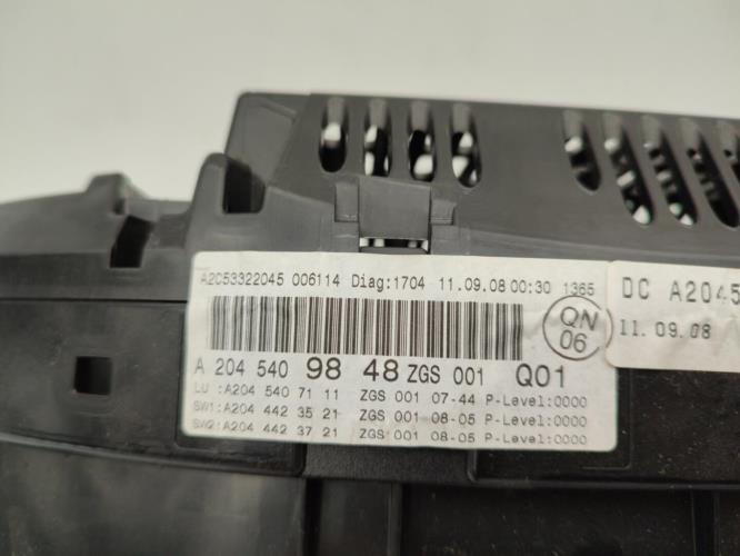 Compteur MERCEDES CLASSE C 204 PHASE 1 BREAK Diesel