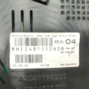 Compteur RENAULT MEGANE 3 PHASE 2 BREAK Diesel