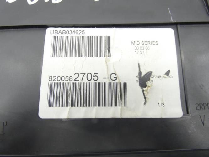 Compteur RENAULT CLIO 3 PHASE 1 Diesel