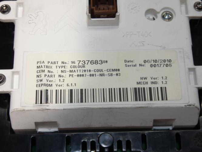 Compteur CITROEN C4 2 PHASE 1 Diesel