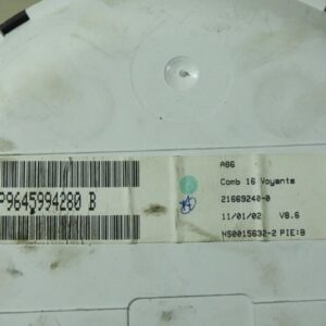 Compteur CITROEN C3 1 PHASE 1 Essence