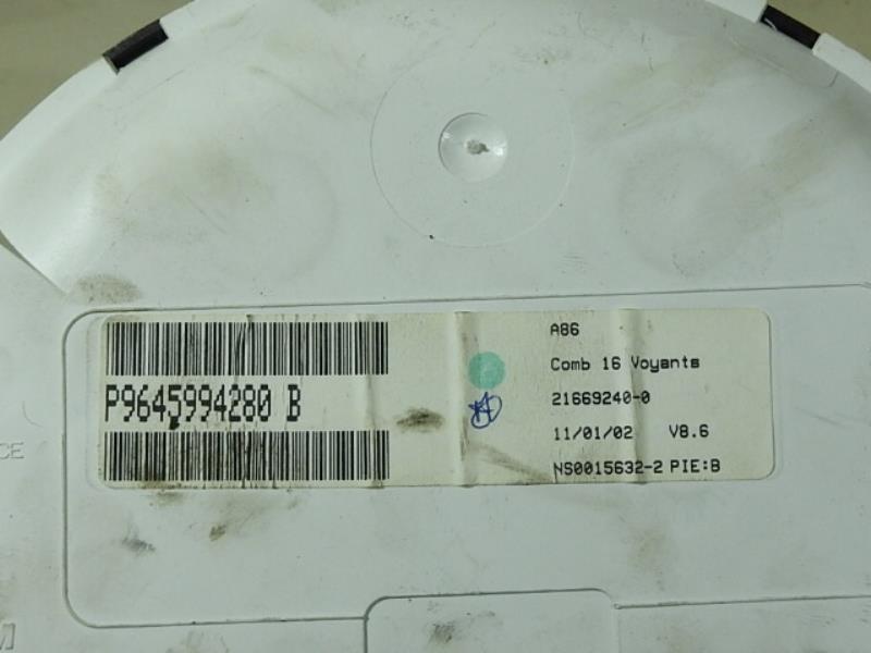 Compteur CITROEN C3 1 PHASE 1 Essence