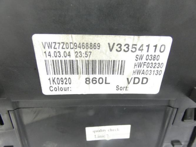 Compteur VOLKSWAGEN GOLF 5 Diesel