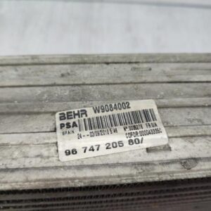 Echangeur air (Intercooler) PEUGEOT 308 1 PHASE 1