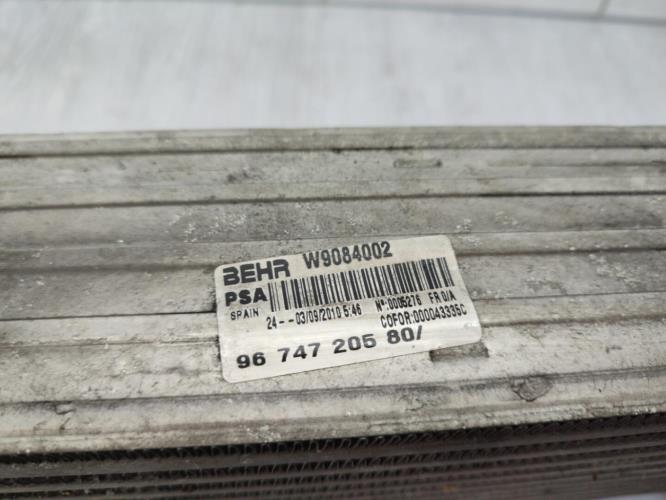 Echangeur air (Intercooler) PEUGEOT 308 1 PHASE 1