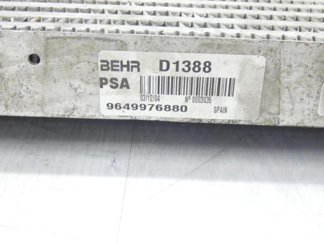 Echangeur air (Intercooler) PEUGEOT 607 PHASE 2