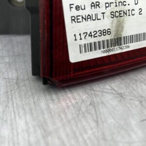 Feu arriere principal droit (feux) RENAULT SCENIC 2 PHASE 1 Diesel