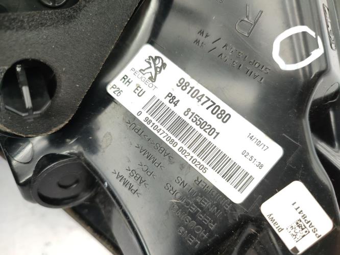 Feu arriere principal droit (feux) PEUGEOT 3008 2 PHASE 1 Diesel