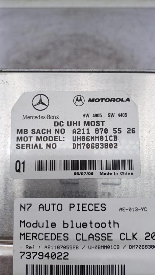 Module électronique MERCEDES CLASSE CLK 209 COUPE Diesel