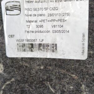 Moquette SEAT LEON 3 PHASE 1 Diesel
