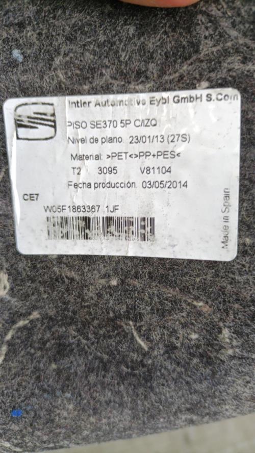 Moquette SEAT LEON 3 PHASE 1 Diesel