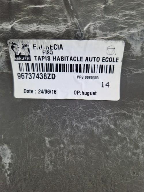 Moquette PEUGEOT 208 1 PHASE 2 Diesel