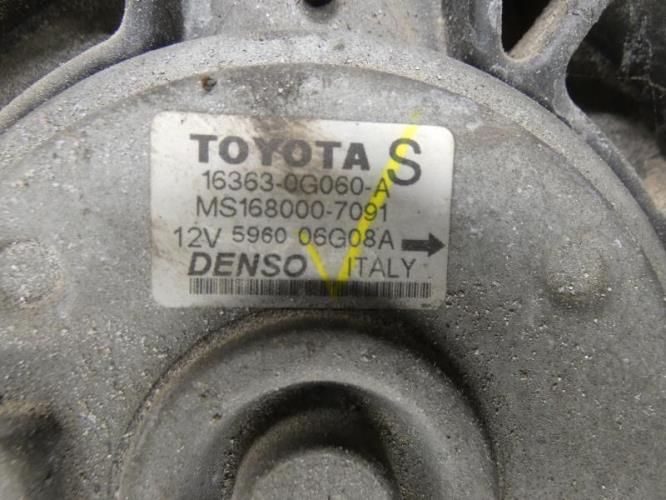 Moto ventilateur radiateur TOYOTA COROLLA VERSO 2 PHASE 1 Diesel
