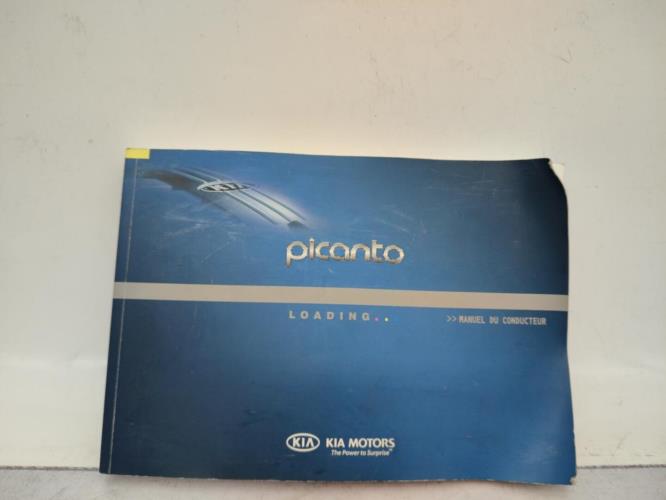 Notice d'utilisation KIA PICANTO 2 PHASE 1 Essence