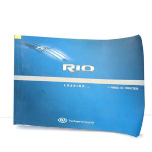 Notice d'utilisation KIA RIO 3 PHASE 1 Diesel