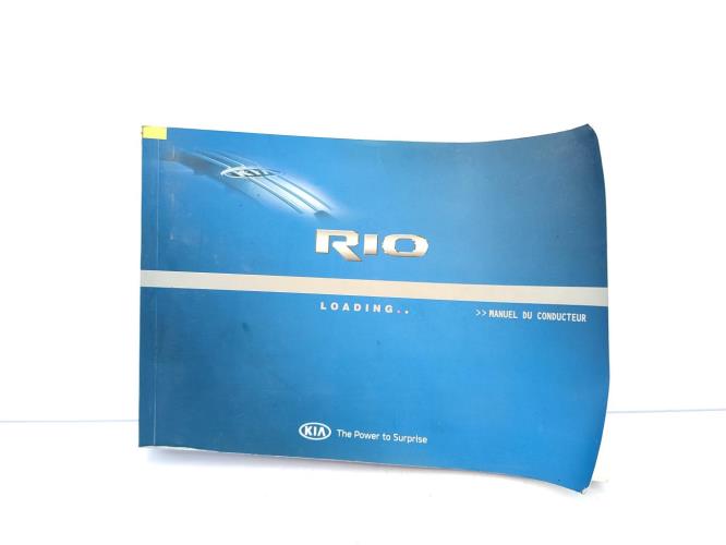 Notice d'utilisation KIA RIO 3 PHASE 1 Diesel