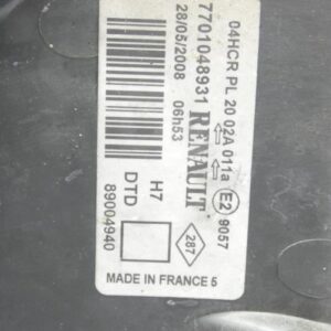 Optique avant principal droit (feux)(phare) RENAULT LAGUNA 2 PHASE 1 Diesel