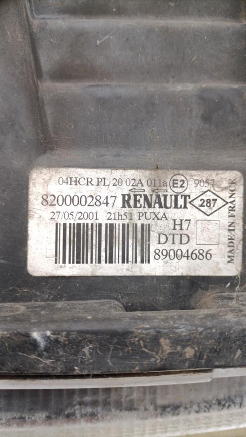 Optique avant principal droit (feux)(phare) RENAULT LAGUNA 2 PHASE 1 BREAK Diesel