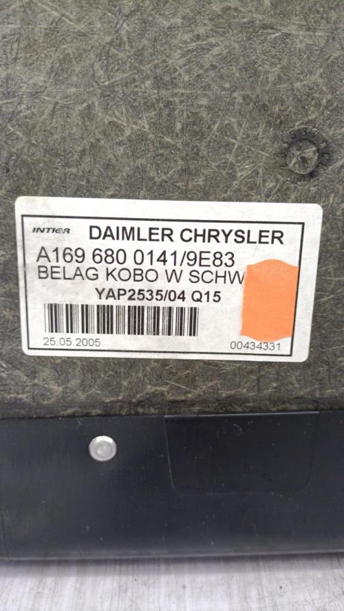 Tapis de coffre MERCEDES CLASSE A 169 PHASE 1 Diesel